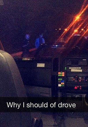 An image posted by Sam Barton on his snap chat