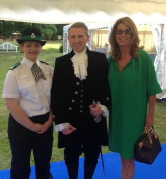 C\det Ellie Gould, High Sheriff Johnny Leavesley and Deputy PCC Sue Arnold