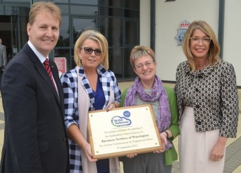 From left – PCC Matthew Ellis, Baroness Newlove, CAB manager Jude Hawes and Deputy PCC Sue Arnold at the launch of the Victim Gateway today.