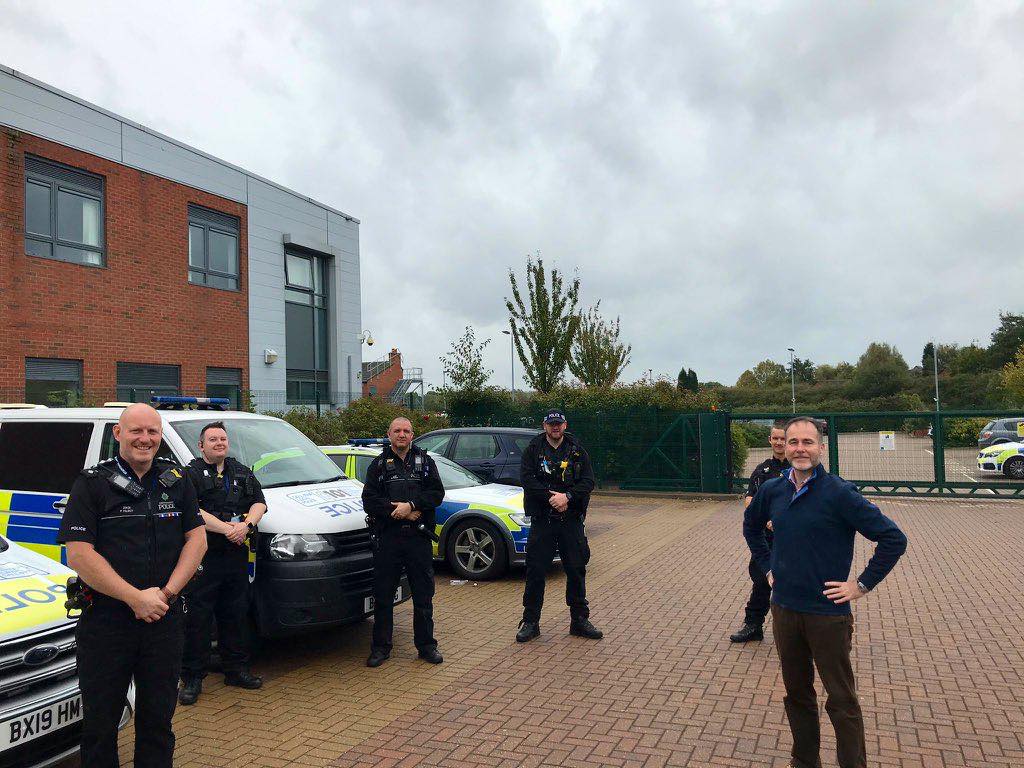 Officers were joined on Friday (2 October) by Tamworth MP Christopher Pincher who learned about the operation and local policing demands.
